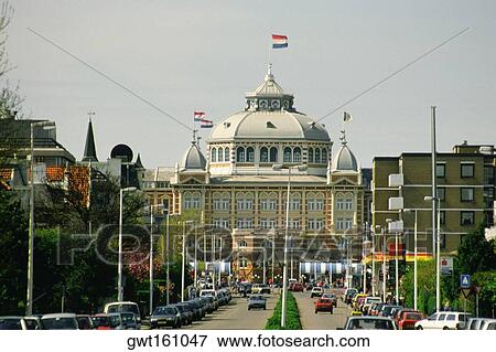 Stock Photo - Facade of a government building, The Hague, Netherlands. Fotosearch