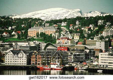 City at the waterfront, Tromso, Norway View Large Photo Image Stock Photo - City at the waterfront, Tromso, Norway. Fotosearch