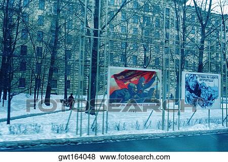 Billboards along a river, St. Petersburg, Russia View Large Photo Image Stock Photo - Billboards along a river, St. Petersburg, Russia. Fotosearch