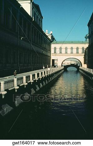 Buildings along a canal, Hermitage Museum, Summer Palace, St. Petersburg, Russia View Large Photo Image Stock Photo - Buildings along a canal, Hermitage Museum, Summer Palace, St. Petersburg, Russia. Fotosearch