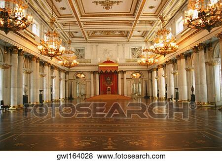Interiors Of A Palace St George Hall Winter Palace