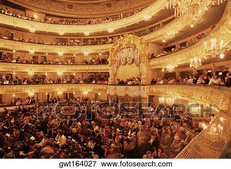 Large group of people in a theater, Mariinksy Theater, St. Petersburg, Russia View Large Photo Image Stock Photo - Large group of people in a theater, Mariinksy Theater, St. Petersburg, Russia. Fotosearch