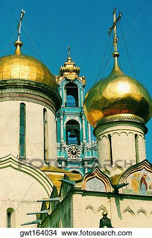 Low angle view of a church, St. Sergius Church, Zagorsk, Moscow, Russia View Large Photo Image Picture - Low angle view of a church, St. Sergius Church, Zagorsk, Moscow, Russia. Fotosearch