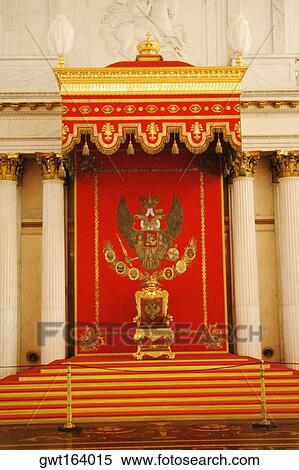 Throne in a throne hall, St. George Hall, Winter Palace, Hermitage Museum, St. Petersburg, Russia View Large Photo Image Stock Photography - Throne in a throne hall, St. George Hall, Winter Palace, Hermitage Museum, St. Petersburg, Russia. Fotosearch