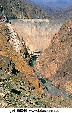 High angle view of a hydroelectric power station in a valley, Turkey View Large Photo Image Stock Image - High angle view of a hydroelectric power station in a valley, Turkey. Fotosearch