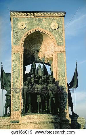 Low angle view of a monument, Cumhuriyet Aniti, Taksim Square, Istanbul, Turkey View Large Photo Image Stock Photo - Low angle view of a monument, Cumhuriyet Aniti, Taksim Square, Istanbul, Turkey. Fotosearch