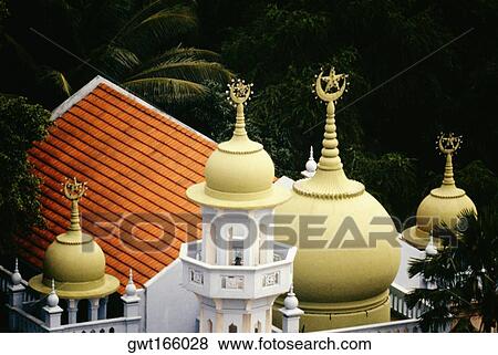 High angle view of a mosque, Sultan Mosque, Singapore View Large Photo Image Stock Photo - High angle view of a mosque, Sultan Mosque, Singapore. Fotosearch