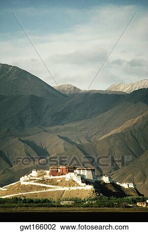Palace near mountains, Potala Palace, Lhasa, Lhasa Valley, Tibet, China View Large Photo Image Stock Image - Palace near mountains, Potala Palace, Lhasa, Lhasa Valley, Tibet, China. Fotosearch