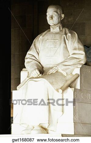 Close-up of a statue at a mausoleum, Sun Yat-Sen, Nanjing, Jiangsu Province, China View Large Photo Image Stock Photo - Close-up of a statue at a mausoleum, Sun Yat-Sen, Nanjing, Jiangsu Province, China. Fotosearch