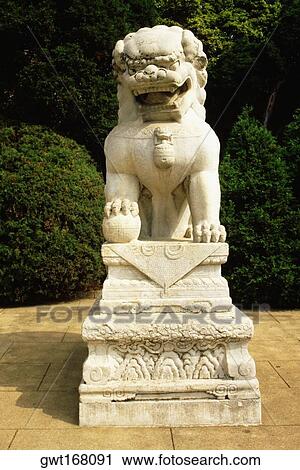 Close-up of a statue of a lion, Nanjing, Jiangsu Province, China View Large Photo Image Stock Image - Close-up of a statue of a lion, Nanjing, Jiangsu Province, China. Fotosearch
