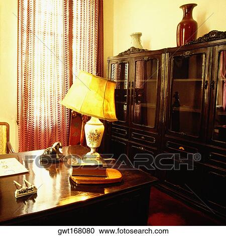 Interiors of an office, Chiang Kai-Shek, Nanjing, Meiling Palace, Jiangsu Province, China View Large Photo Image Stock Image - Interiors of an office, Chiang Kai-Shek, Nanjing, Meiling Palace, Jiangsu Province, China. Fotosearch