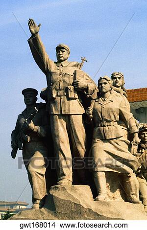 Low angle view of statues, Beijing, China View Large Photo Image Picture - Low angle view of statues, Beijing, China. Fotosearch