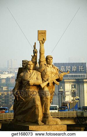 Statue of revolutionists, Revolutionary Statue, Nanjing Yangtze River Bridge, Nanjing, Jiangsu Province, China View Large Photo Image Stock Image - Statue of revolutionists, Revolutionary Statue, Nanjing Yangtze River Bridge, Nanjing, Jiangsu Province, China. Fotosearch