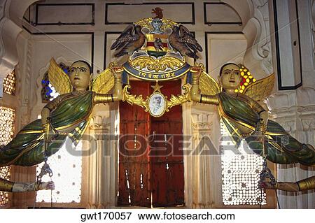 Coat of arms at the entrance of a museum, Jodhpur Museum, Jodhpur, Rajasthan, India View Large Photo Image Stock Photo - Coat of arms at the entrance of a museum, Jodhpur Museum, Jodhpur, Rajasthan, India. Fotosearch