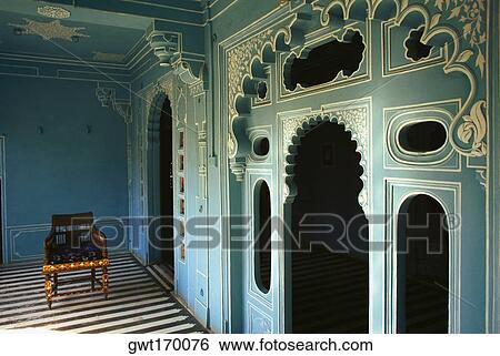 Interiors of a palace, Fateh Prakash Palace, Udaipur, Rajasthan, India View Large Photo Image Stock Photograph - Interiors of a palace, Fateh Prakash Palace, Udaipur, Rajasthan, India. Fotosearch