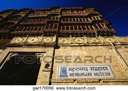 Low angle view of a museum, Meherangrah Museum, Jodhpur, Rajasthan, India View Large Photo Image Stock Photograph - Low angle view of a museum, Meherangrah Museum, Jodhpur, Rajasthan, India. Fotosearch
