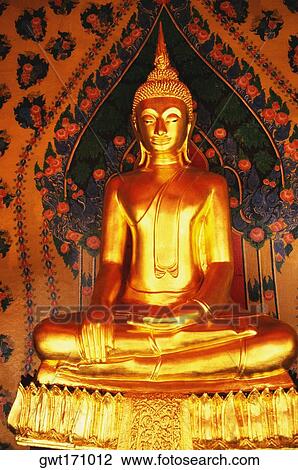 Close-up of a statue of Buddha in a temple, Wat Arun, Bangkok, Thailand View Large Photo Image Stock Image - Close-up of a statue of Buddha in a temple, Wat Arun, Bangkok, Thailand. Fotosearch