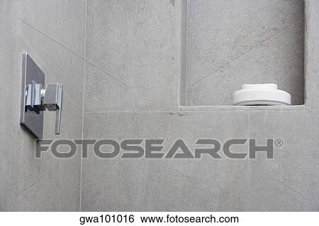 Stock Photograph - Bar of soap in a soap dish. Fotosearch