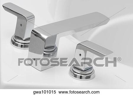 Close-up of a bathtub faucet View Large Photo Image Stock Photography - Close-up of a bathtub faucet. Fotosearch