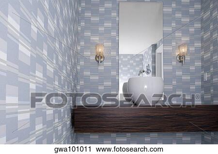 Stock Image - Interiors of a bathroom. Fotosearch