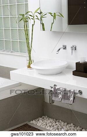 Stock Image - Interiors of a bathroom. Fotosearch