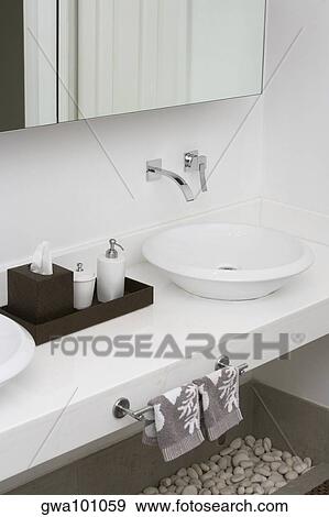 Stock Photo - Interiors of a bathroom. Fotosearch