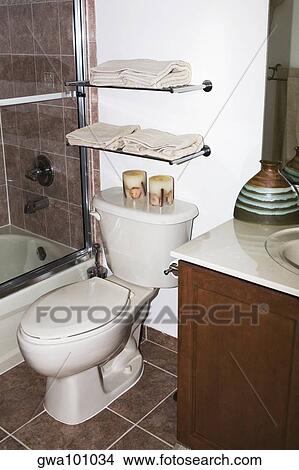 Toilet bowl in the bathroom View Large Photo Image Picture - Toilet bowl in the bathroom. Fotosearch