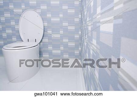 Stock Image - Toilet bowl in the bathroom. Fotosearch