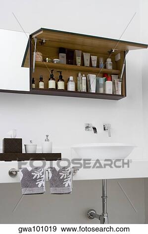 Stock Photo - Toiletries in the bathroom. Fotosearch