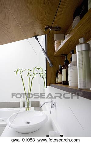 Stock Photo - Toiletries in the bathroom. Fotosearch