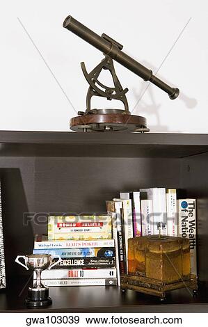 Books on a bookshelf View Large Photo Image Stock Photo - Books on a bookshelf. Fotosearch