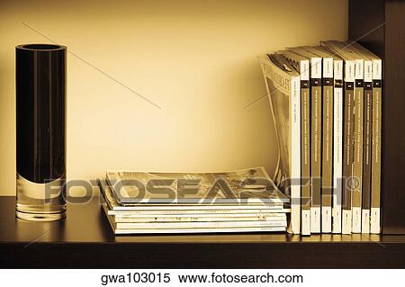 Close-up of books in shelves View Large Photo Image Stock Photography - Close-up of books in shelves. Fotosearch