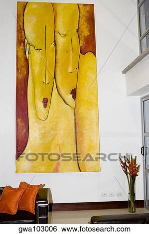 Stock Photograph - Interiors of a living room. Fotosearch