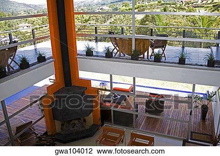 High angle view of a fireplace in a living room View Large Photo Image Stock Image - High angle view of a fireplace in a living room. Fotosearch