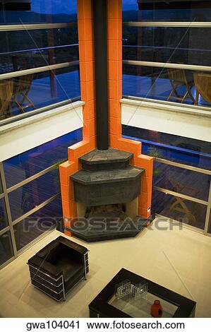 High angle view of an armchair in a living room View Large Photo Image Stock Image - High angle view of an armchair in a living room. Fotosearch