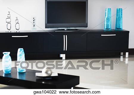 Interiors of a living room View Large Photo Image Stock Image - Interiors of a living room. Fotosearch