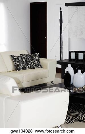Interiors of a living room View Large Photo Image Stock Photo - Interiors of a living room. Fotosearch