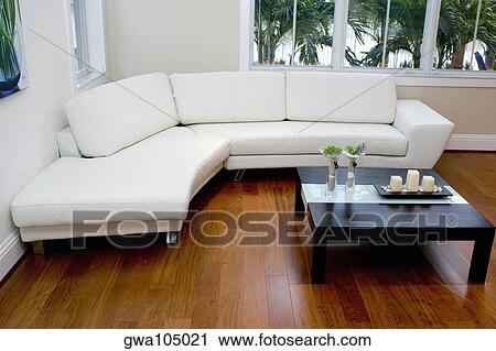 Stock Image - Interiors of a living room. Fotosearch