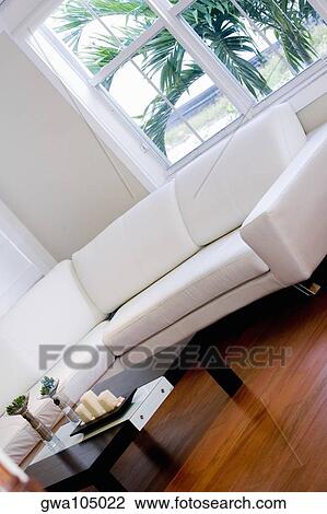 Stock Image - Interiors of a living room. Fotosearch