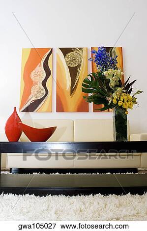 Interiors of a living room View Large Photo Image Stock Photo - Interiors of a living room. Fotosearch