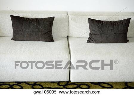 Close-up of cushions on a couch View Large Photo Image Stock Photography - Close-up of cushions on a couch. Fotosearch