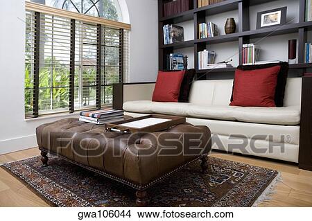 Picture - Interiors of a living room. Fotosearch