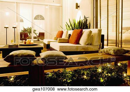 Interiors of a living room View Large Photo Image Stock Photo - Interiors of a living room. Fotosearch