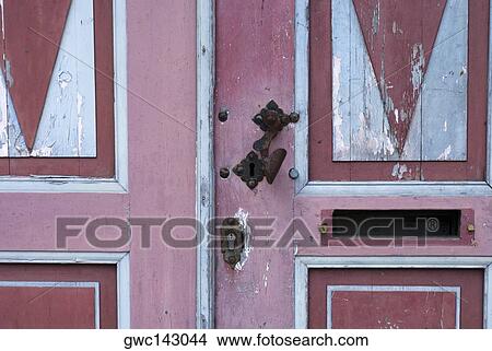 Close-up of a closed door View Large Photo Image Picture - Close-up of a closed door. Fotosearch