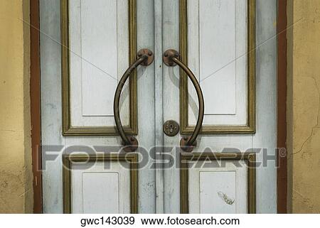 Close-up of a closed door View Large Photo Image Stock Photo - Close-up of a closed door. Fotosearch