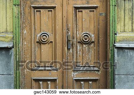 Stock Photo - Close-up of a door. Fotosearch