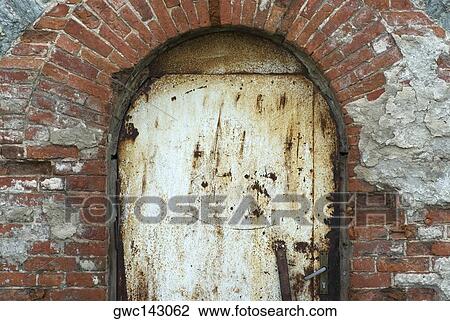 Close-up of a metal door View Large Photo Image Stock Image - Close-up of a metal door. Fotosearch