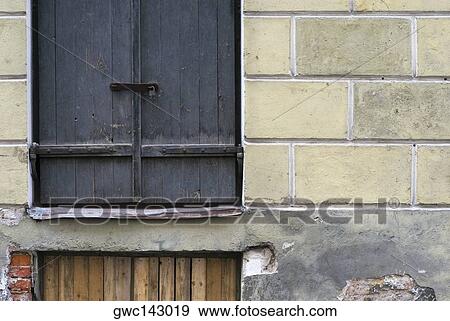 Close-up of a window on a wall View Large Photo Image Stock Photo - Close-up of a window on a wall. Fotosearch