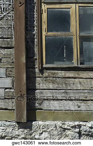 Close-up of a window on a wooden wall View Large Photo Image Stock Image - Close-up of a window on a wooden wall. Fotosearch