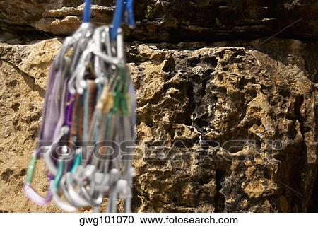 Close-up of climbing equipments View Large Photo Image Stock Image - Close-up of climbing equipments. Fotosearch